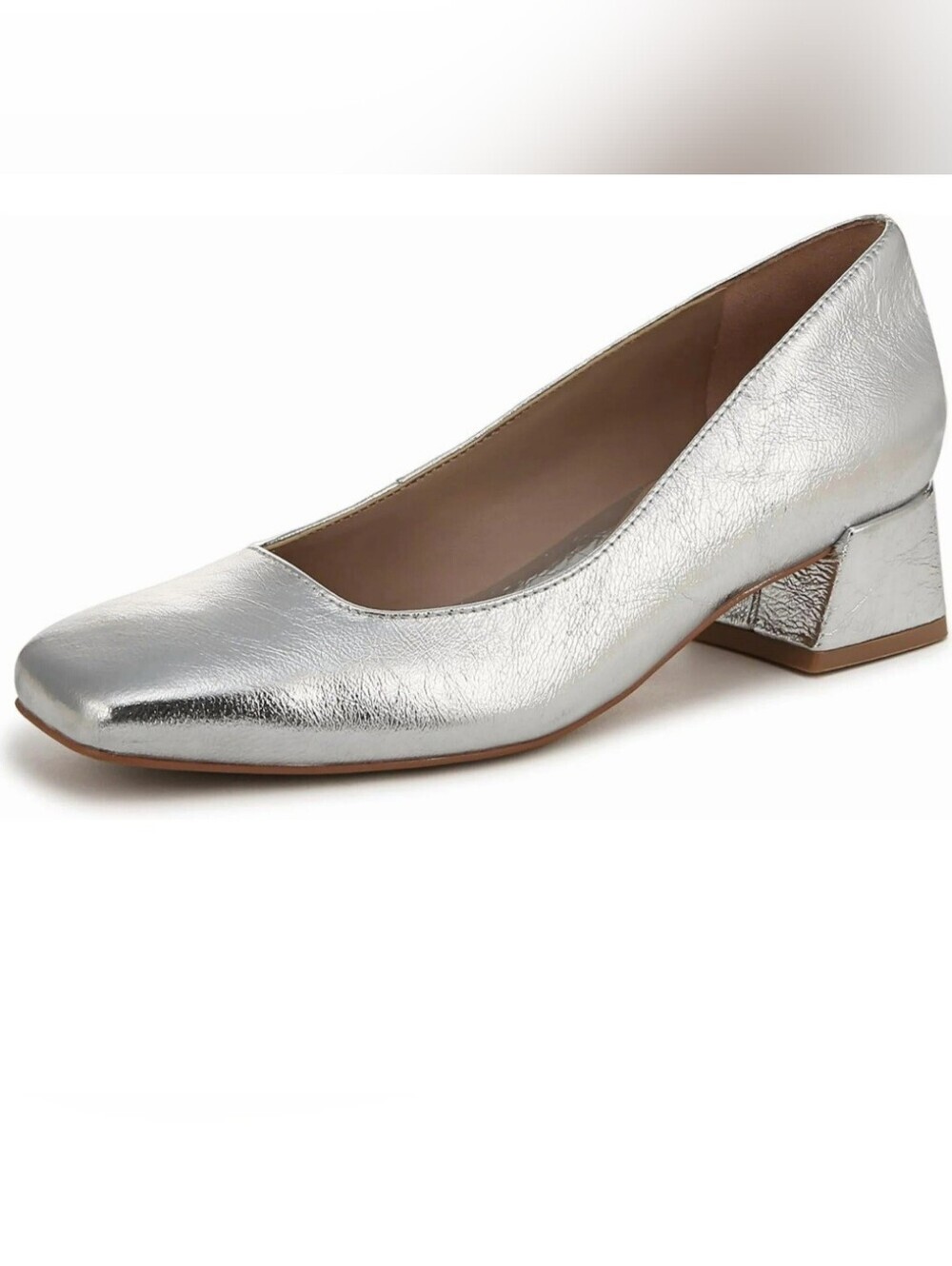 NATURALIZER -New In Box- WIDE WIDTH SILVER PUMPS SIZE 12W